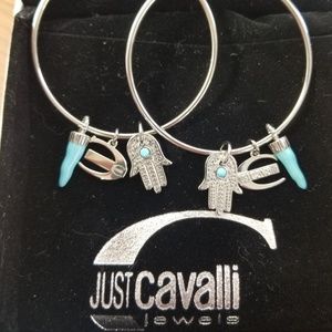 Just Cavalli Hamsa Hand Hoop Earrings
